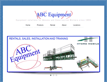 Tablet Screenshot of abcequip.com